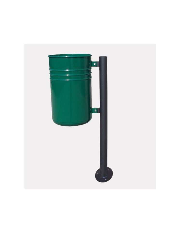 Dianhydro CESTINO PORTA-RIFIUTI ZINCATO CON BASE 