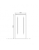 Cestone per la raccolta differenziata a 1 settore in acciaio con doghe in legno di pino - cm 45x45x100h