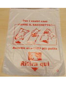 Confezione da pz 100 sacchetti deiezioni canine in HD-PE - cm 25x31 - per cod. DN35081 - DN35083 - DN35084