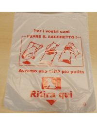 Confezione da pz 100 sacchetti deiezioni canine in HD-PE - cm 25x31 - per cod. DN35081 - DN35083 - DN35084