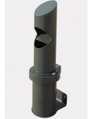 Spegnisigarette realizzato in acciaio inox. Da fissare a muro - cm Ø12,1x56h