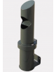 Spegnisigarette realizzato in acciaio inox. Da fissare a muro - cm Ø12,1x56h