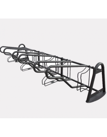 Portabici 4 posti realizzato completamente in acciaio zincato e verniciato. Da tassellare - cm 211,3x70,2h