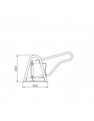 Portabici 6 posti realizzato completamente in acciaio zincato e verniciato. Da tassellare - cm 311,5x65h