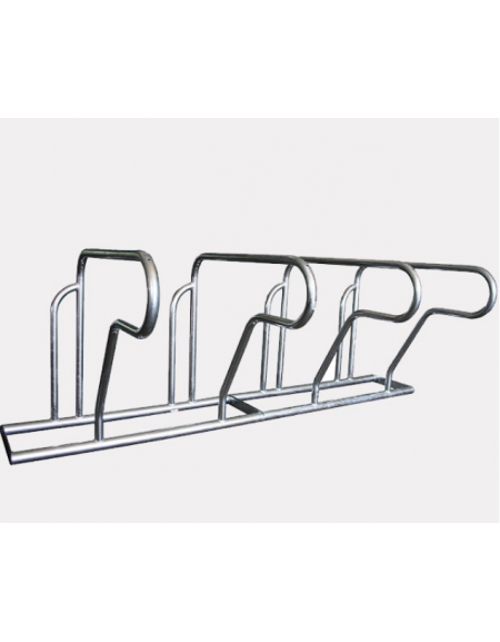 Portabici a modulo base 2 posti in acciaio zincato e verniciato  - cm 125,6x100x90h