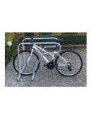 Portabici a modulo base 2 posti in acciaio zincato e verniciato  - cm 125,6x100x90h