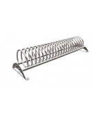 Portabici 5 posti realizzato interamente in acciaio inox. Da tassellare - cm 195,2x65x43,9h