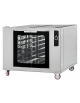 Cella di lievitazione per forno pizzeria elettrico con ruote e porte a vetro - cm. 110x96,4x90h