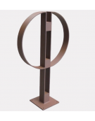 Portabici a due posti, realizzato in acciaio zincato e verniciato. Da tassellare - cm 64x100h