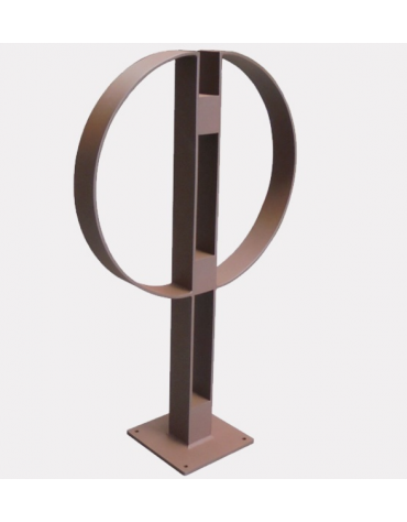 Portabici a due posti, realizzato in acciaio zincato e verniciato. Da tassellare - cm 64x100h