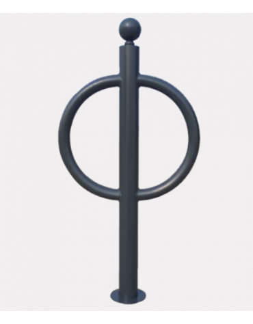 Portabici singolo realizzato in acciaio zincato e verniciato. Da inghisare - cm 57,8x120h