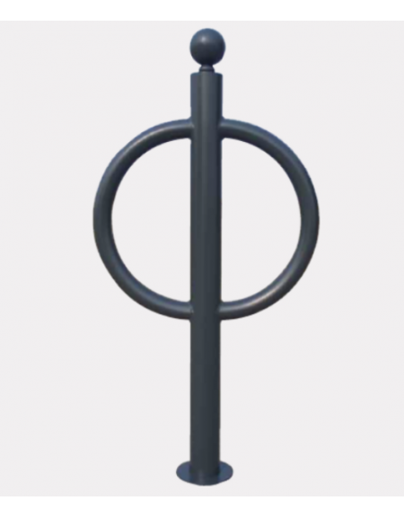 Portabici singolo realizzato in acciaio zincato e verniciato. Da inghisare - cm 57,8x120h