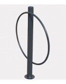 Portabici singolo a 2 posti realizzato in acciaio zincato e verniciato - Da tassellare - cm Ø76x102h