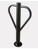 Portabici biposto realizzato in acciaio zincato e verniciato. Da inghisare - cm 60x110h