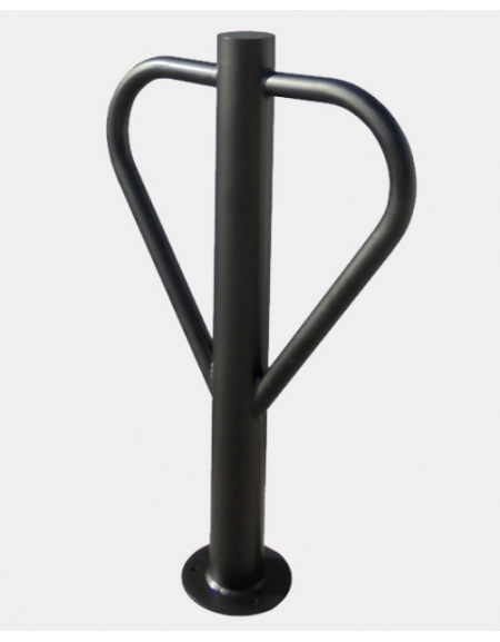 Portabici biposto realizzato in acciaio zincato e verniciato. Da inghisare - cm 60x110h