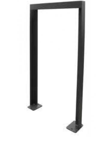 Portabici singolo realizzato in acciaio zincato e verniciato. Con traverso. Da inghisare - cm 90x120h