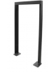 Portabici singolo realizzato in acciaio zincato e verniciato. Da inghisare - cm 60x10x110h