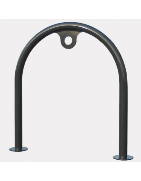 Portabici realizzato ad archetto in acciaio zincato e verniciato. 2 posti. Da inghisare - cm 72,8x100h