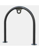 Portabici realizzato ad archetto in acciaio zincato e verniciato. 2 posti - Da tassellare - cm  72,8x80h