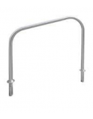 Portabici a 2 posti in acciaio inox. Da inghisare - cm 120x100h