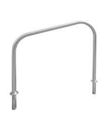 Portabici a 2 posti in acciaio inox. Da inghisare - cm 120x100h