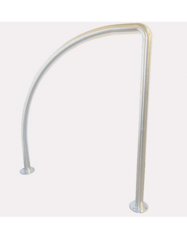 Portabici a 2 posti realizzato in acciaio inox -  Da inghisare - cm 102,5x131h