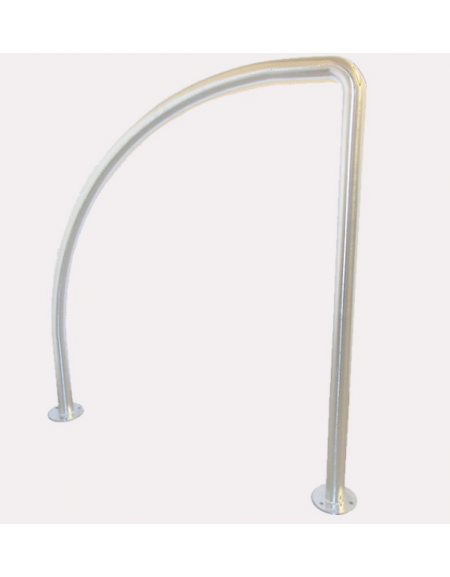 Portabici a 2 posti realizzato in acciaio inox -  Da inghisare - cm 102,5x131h