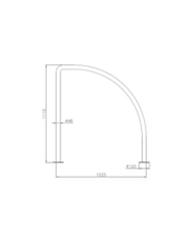 Portabici ad 1-2 posti in acciaio inox. Da tassellare - cm 102,5x100h