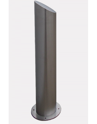 Dissuasore in acciaio inox realizzato in tubolare - da tassellare - cm Ø21,9x120h