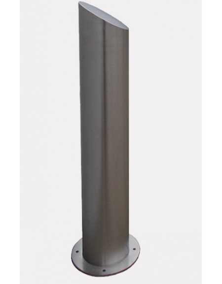 Dissuasore in acciaio inox realizzato in tubolare - da tassellare - cm Ø21,9x120h