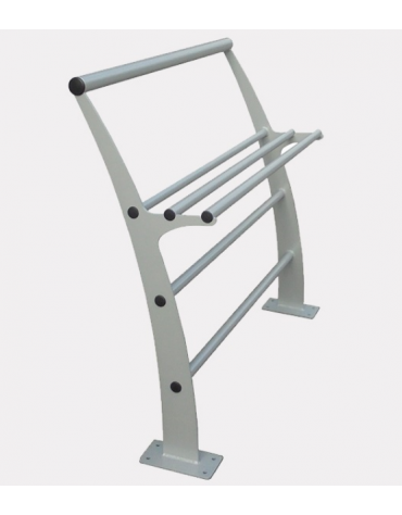 Barriera in acciaio zincato e verniciato con doppia funzione, protezione e seduta - cm 100x40,4x100h