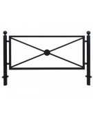 Pannello interasse per barriera in tubolare acciaio zincato e verniciato - cm 182,6x82,5h