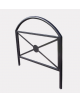 Barriera transenna parapedonale con 2 montanti e 1 arco superiore in tubolare d’acciaio. Da inghisare - cm 120x131h