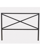 Barriera L.100 cm da tassellare, realizzata in acciaio zincato e verniciato - cm 108,5x100,5h