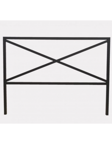 Barriera L.150 cm da tassellare, realizzata in acciaio zincato e verniciato - cm 150x100,5h