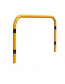 Barriera con piegatura a freddo di tubolare in acciaio mmØ48 a forma di U rovesciato, senza traverso, da inghisare - cm 100x100h