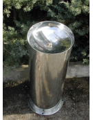 Fontanella in acciaio inox con struttura portante cilindrica - cm Diam. 30x80h