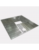 Griglia salvapiante interamente in acciaio zincato e verniciato - cm 180x180 - diametro interno cm 80