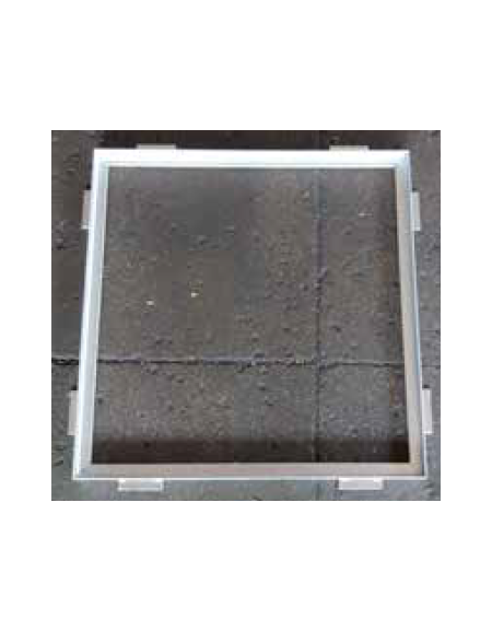 Telaio per griglia salvapiante interamente in acciaio zincato a caldo - cm 150x150