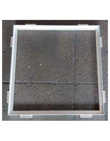Telaio per griglia salvapiante interamente in acciaio zincato a caldo - cm 180x180