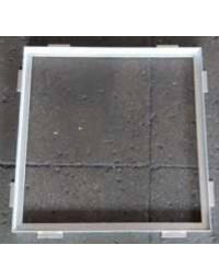 Telaio per griglia salvapiante interamente in acciaio zincato a caldo - cm 180x180