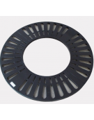 Griglia salvapiante interamente in acciaio zincato e verniciato di forma rotonda - Ø esterno cm 150 - Ø interno cm 70