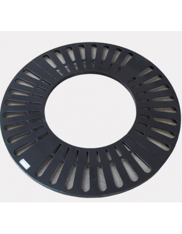 Griglia salvapiante interamente in acciaio zincato e verniciato di forma rotonda - Ø esterno cm 200 - Ø interno cm 90