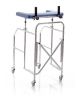 DEAMBULATORE CON APPOGGIO ANTIBRACHIALE A TAVOLO 4 RUOTE - H:106~135 CM
