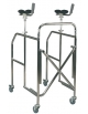 DEAMBULATORE PIEGHEVOLE CON APPOGGIO ANTIBRACHIALE STANDAR 4 RUOTE