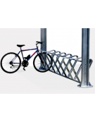 Portabici monofacciale in acciaio zincato e verniciato, 5 posti - cm lunghezza 235 - cod. DN35533