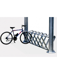 Portabici bifacciale in acciaio zincato e verniciato, 10 posti - cm lunghezza 235 - cod. DN35533