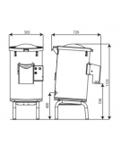 Pelapatate elettrico da Kg. 30 - Trifase