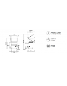 Lavastoviglie a capotta con Acquatech System installato, Ø cm 40 massimo piatto- cm 72x77x140/190h