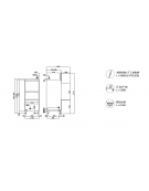 Lavastoviglie a traino con Acquatech System installato, display LCD, con controllo elettronico, cm 77,5x82x185h